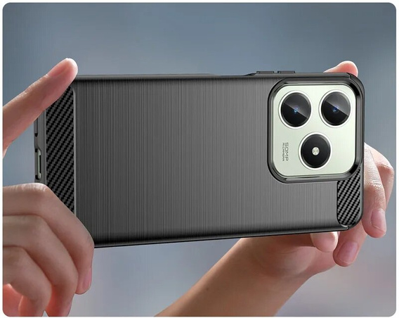 Чoхол до Realme C61, Carbon, чорний