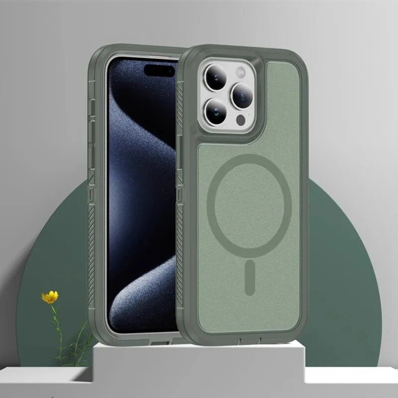 Чохол з рамкою для iPhone 12/12 Pro, для MagSafe, зелений