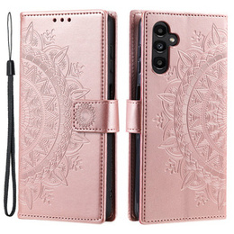 Чохол-книжка для Samsung Galaxy A15, Mandala Flower, рожевий + скло 9H