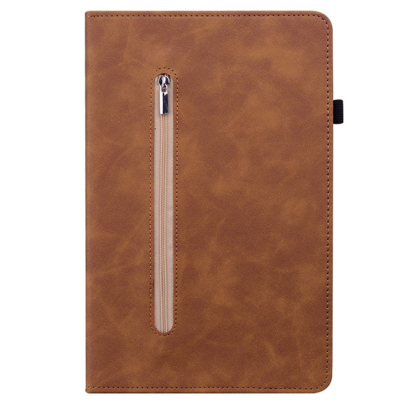Чехол для Samsung Galaxy Tab A7 Lite, Wallet Pen Slot, коричневый