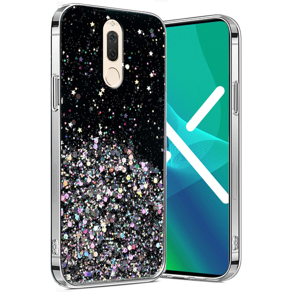 Чехол до Huawei Mate 10 Lite, Glittery, чёрный