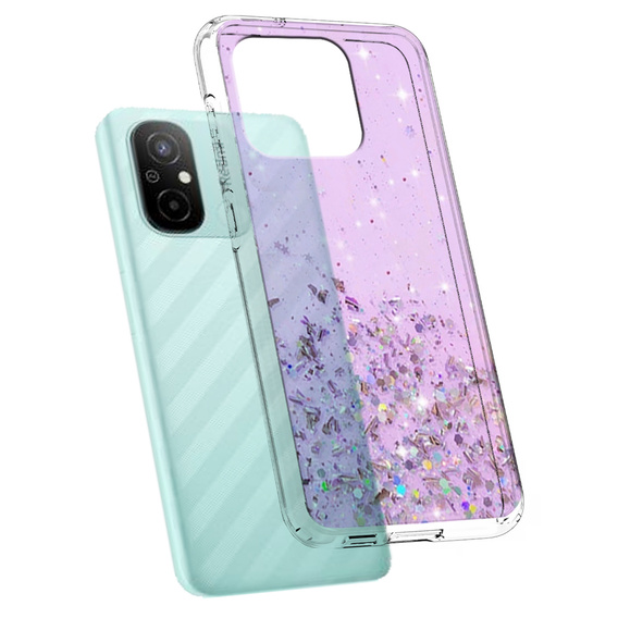 Чехол до Xiaomi Redmi 12C, Glittery, фиолетовый