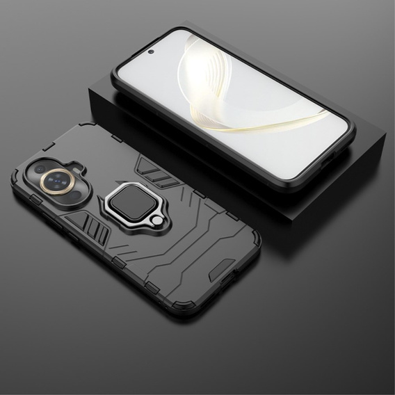 Чехол до Huawei Nova 11, Kickstand Ring, чёрный