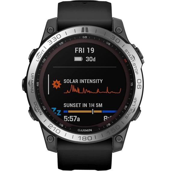 Кольцо безеля для Garmin Fenix 7, Silver/Grey