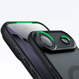 Матовый чехол для iPhone Air, для MagSafe, с защитой камеры, черный