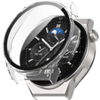 Силиконовый футляр со встроенным защитным стеклом до Huawei Watch GT 3 Pro 46mm, Transparent White