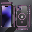 Чехол для iPhone 15 Plus, ERBORD Impact Guard, MagSafe, фиолетовый