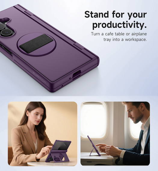 Чехол Suritch с подставкой 360° и встроенной защитой экрана для Samsung Galaxy Z Fold7