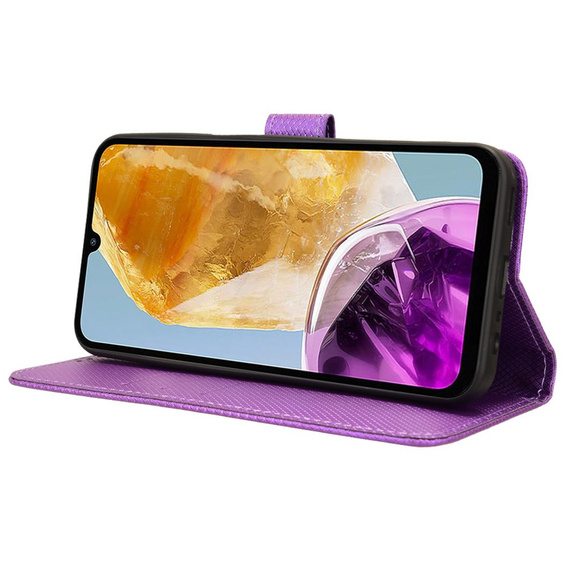 Откидной чехол для Samsung Galaxy M15 5G, Wallet Smart Magnet, фиолетовый