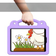 Детский чехол для iPad mini 7.9" 2019/2015/2014/2013/2012 (5/4/3/2/1 gen.), Cute Patterns, с подставкой, фиолетовый