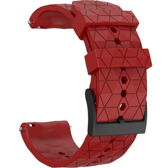 Силиконовый ремешок Rhombic Grain  до Suunto 9, Red