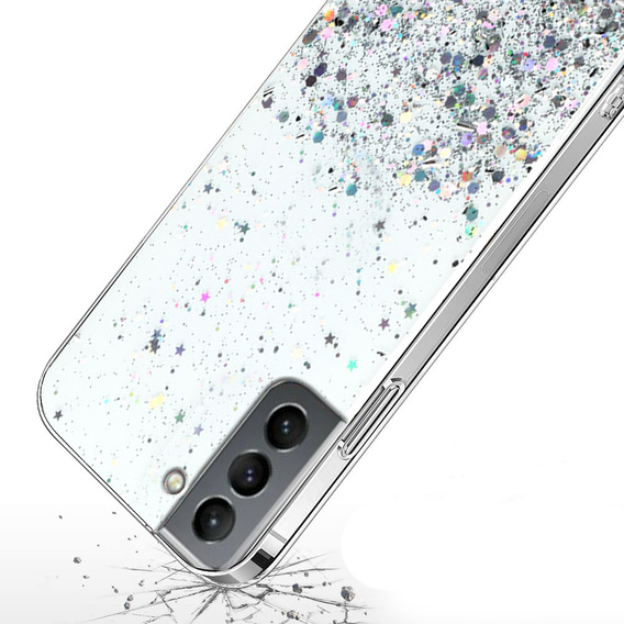 Чoхол до Samsung Galaxy S21+ Plus, Glittery, прозорий