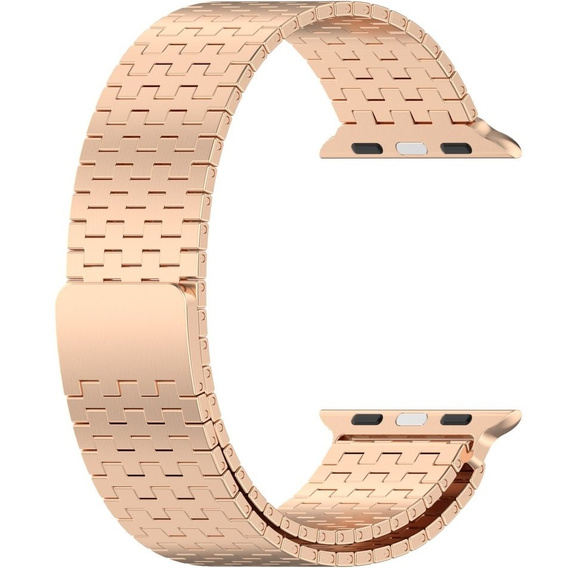 Сталевий ремінець для Apple Watch 1/2/3/4/5/6/7/8/SE/ULTRA 42/44/45/49 MM - рожевий rose gold