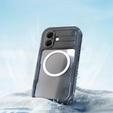 Водонепроникний чохол IP68 для iPhone 16, SHELLBOX MagSafe, чорний