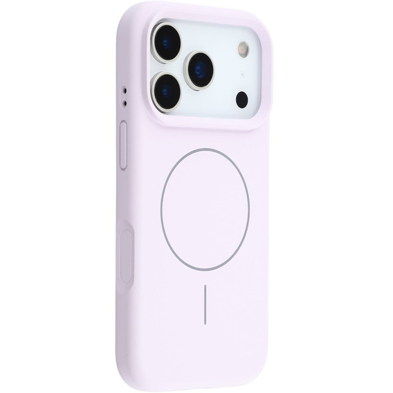 Силиконовый чехол для iPhone 17 Pro Max, для MagSafe, противоударный, фиолетовый