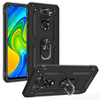 Бронированный Чехол до Xiaomi Redmi Note 9, Nox Case Ring, чёрный