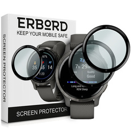 2x Гибридное стекло ERBORD для Garmin Venu 2S
