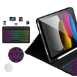 Чехол с подсвечиваемой bluetooth-клавиатурой для iPad 10.9 2022 (10 gen.), черный