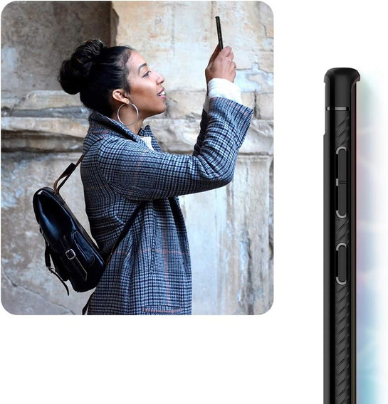 Чехол Spigen до Samsung Galaxy Note 10+ Plus, Rugged Armor, чёрный