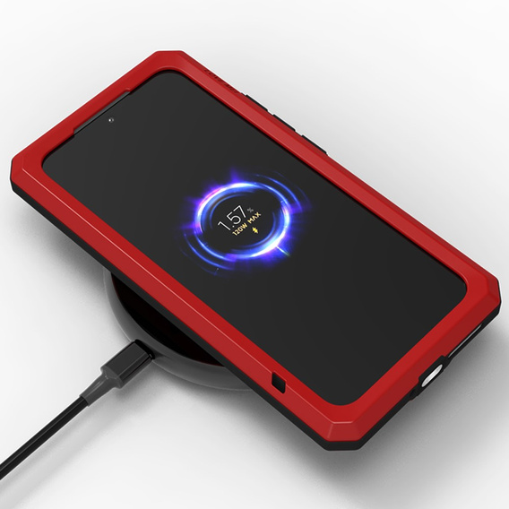 Чехол Love Mei до Xiaomi 15, armored with glass, красный