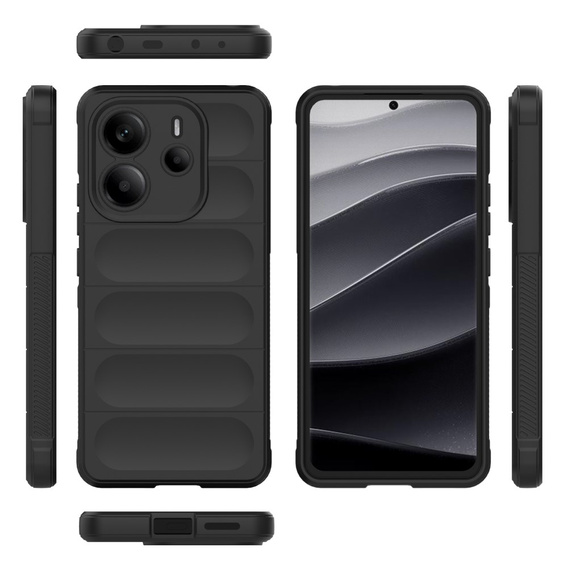 Чехол до Xiaomi Redmi Note 14 4G, Gaming Shockproof, чёрный