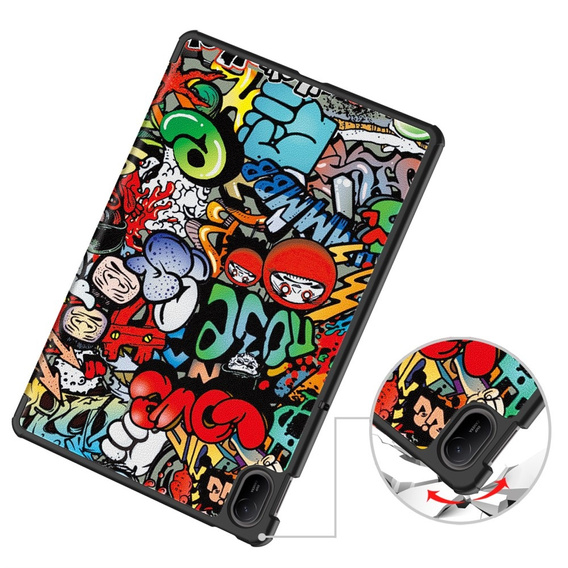 Чехол для Huawei MatePad SE 11 2024, Smartcase, graffiti