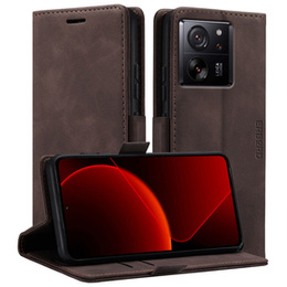 Чехол для Xiaomi 13T / 13T Pro, ERBORD Vintage, бумажник с клапаном, кофе