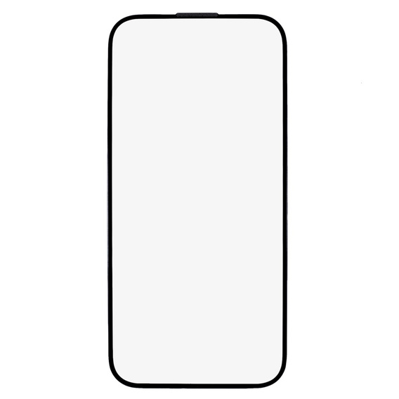 3D Tempered Glass для iPhone 15 Plus, с крышкой динамика, черный