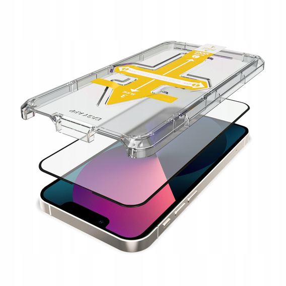 2x Закаленное стекло для iPhone 13 Mini, ERBORD Easy App Full Screen Protector