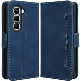 Футляр з клапаном для Infinix Hot 50 Pro+ 4G, Card Slot, темно-синій