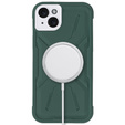 Чехол для iPhone 15, ERBORD Armor Mag, зелёный