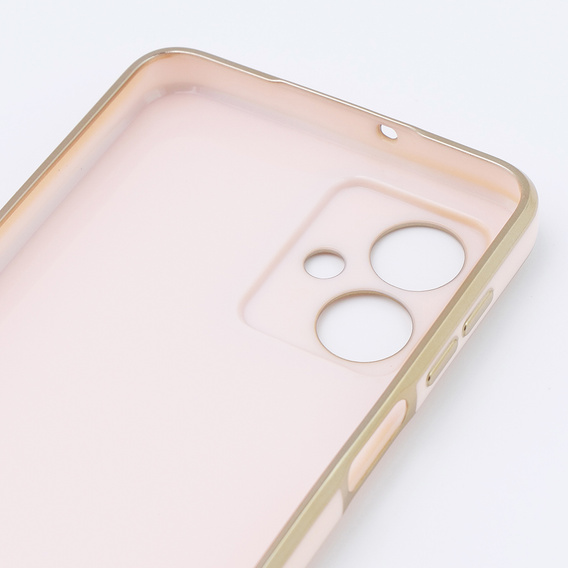 Чохол для Motorola Moto G54 5G, Glamour CamShield, рожевий rose gold