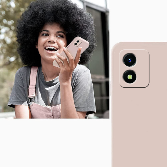 Чохол ERBORD до Vivo Y01, Silicone Lite, Pink