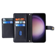 Откидной чехол для Samsung Galaxy S23, Wallet Zipper Pocket, чёрный