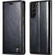 Флип-кейс CASEME для Samsung Galaxy S21 FE, Waxy Textured, чёрный
