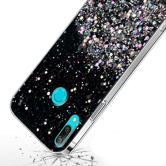 Чoхол до Huawei Y6 2019 / Honor 8A, Glittery, чорний