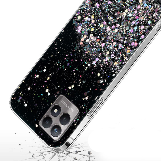 Чoхол до Realme 8i, Glittery, чорний