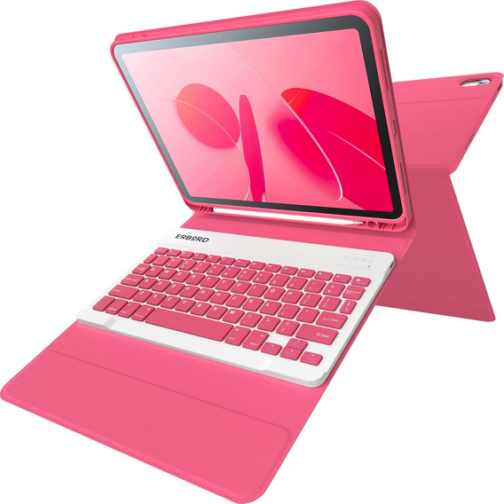 Чехол + клавиатура iPad 10.9 2022 10 Gen, Pen Slot, розовый rose gold