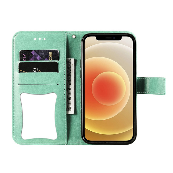 Откидной чехол для Oppo Reno5 Z / A94 / A95 5G, Mandala, зелёный