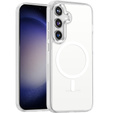 Чохол MagSafe для Samsung Galaxy S24+ Plus, гібридний чохол, Прозорий