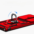 Чехол NOX Camera Slide Samsung Galaxy Note 20 Ultra, CamShield Slide, красный