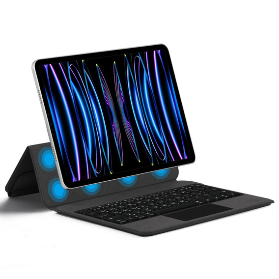 Чехол-клавиатура для iPad Pro 11" 2024, Magnetic Keyboard Touchpad, чёрный