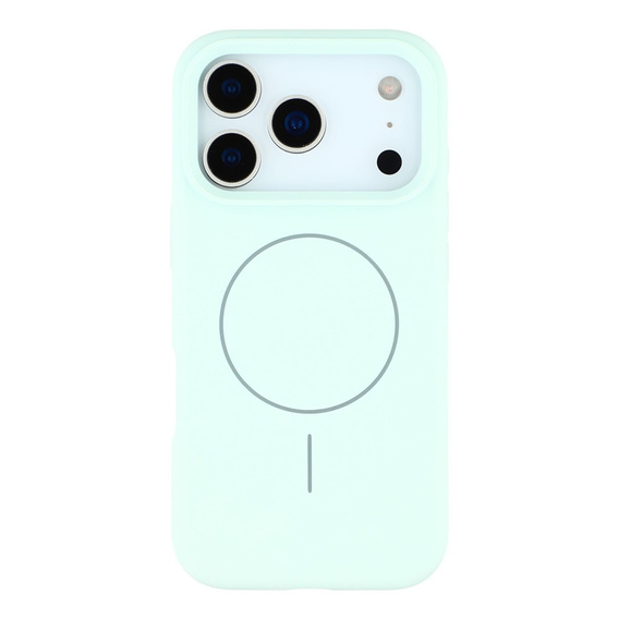 Силиконовый чехол для iPhone 17 Pro, для MagSafe, противоударный, зеленый