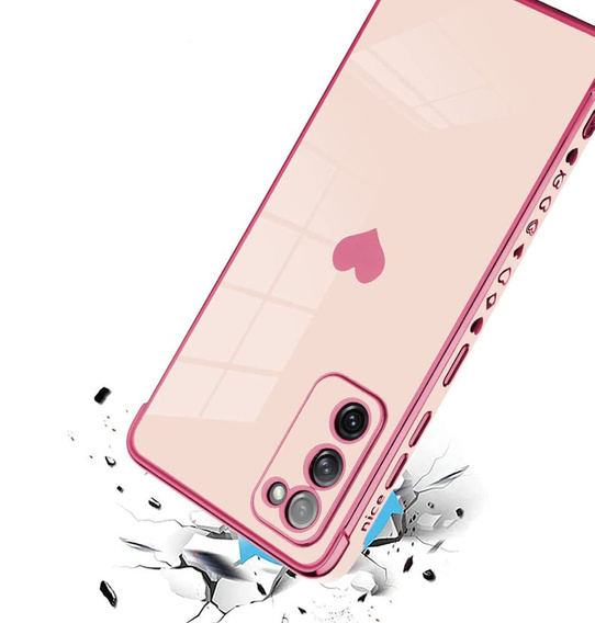 Чoхол до Samsung Galaxy S20 FE, Electro heart, рожевий rose gold
