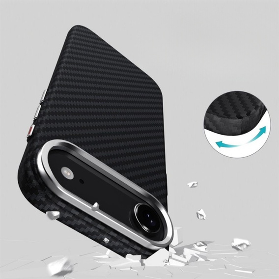 Чехол BENKS Kevlar Armor PRO Carbon Fiber 600D A068 для MagSafe для iPhone Air