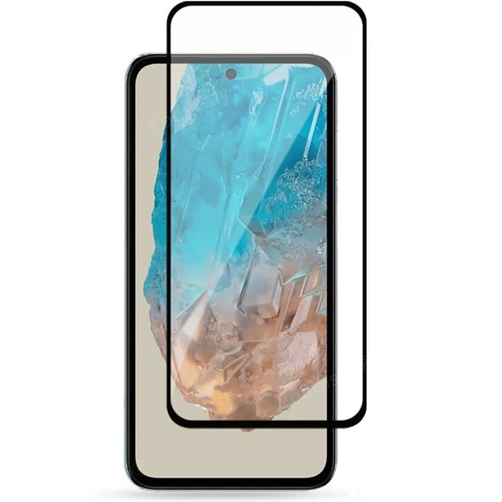 Закаленное стекло 3D для Samsung Galaxy M35, чёрная рама