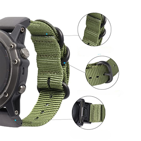 Нейлоновый ремешок QuickFit 20mm, Green