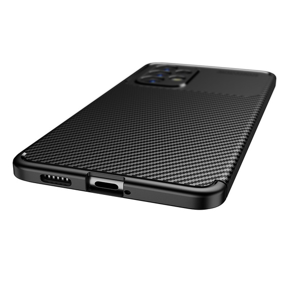 Чoхол до Samsung Galaxy A53 5G, Carbon Gel, чорний