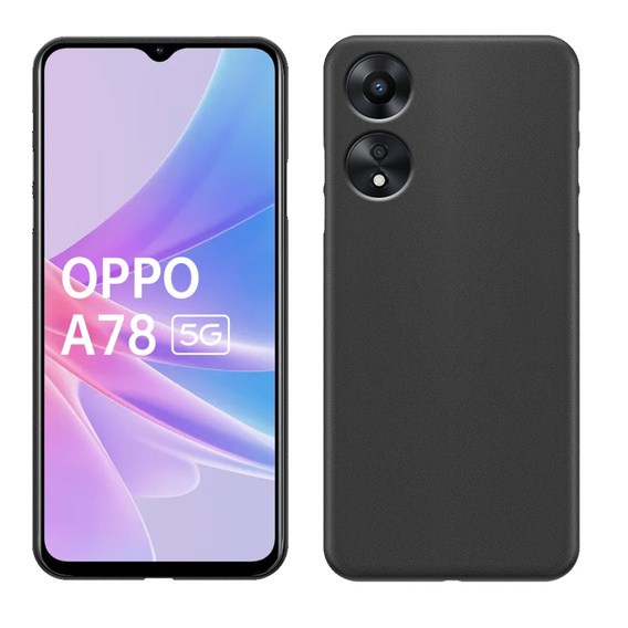 Тонкий чохол до Oppo A78 5G, Slim, чорний