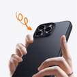 Чохол для iPhone 16 Pro Max, Aramid Fiber Cover, чорний